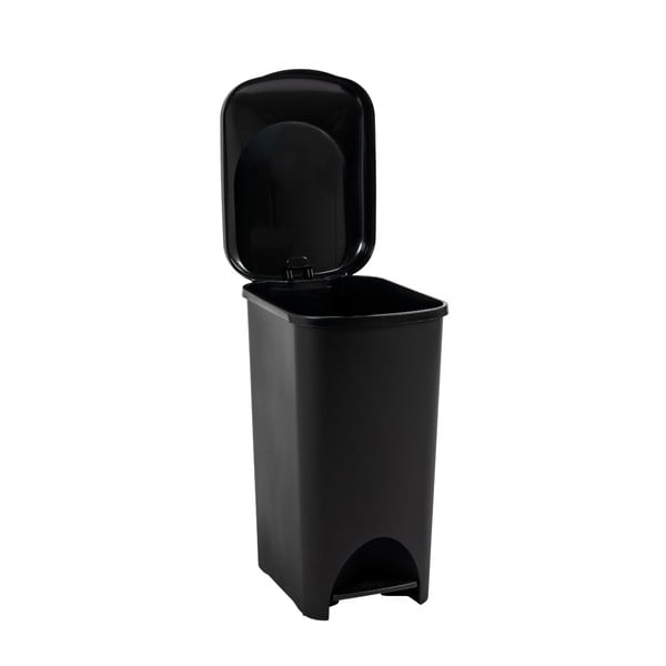 Crna plastična kanta za smeće na pedalu 40 l - Addis-image-3