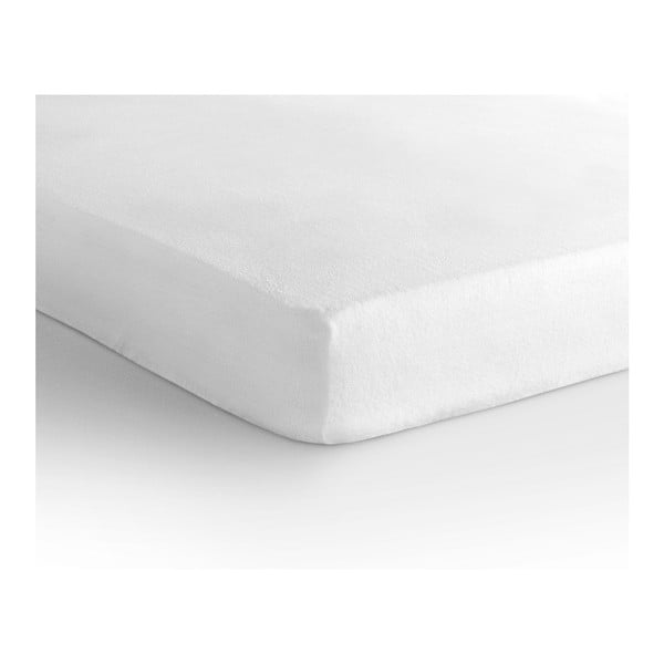 Bijela elastična plahta Sleeptime Molton, 190/200 x 220/230 cm