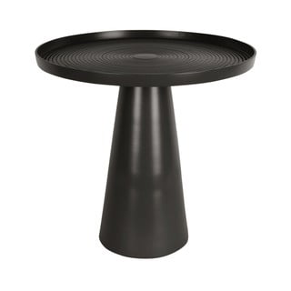 Crni metalni pomoćni stol Leitmotiv Force, visina 37,5 cm