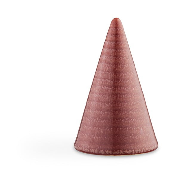 Ukrasni kipić od crvenog zemljanog posuđa Kähler Design Glazed Cone Rusty Red, visina 11 cm