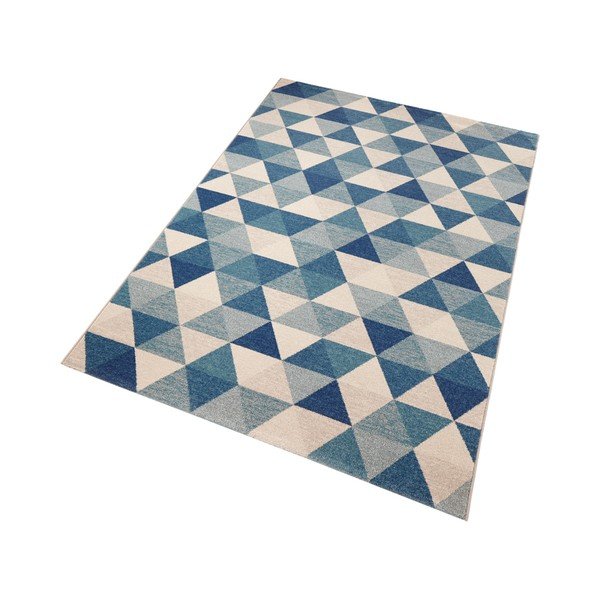 Plavi tepih Mint Rugs Diamond Triangle, 80 x 150 cm-image-3