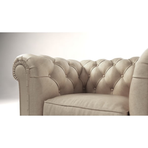 Fotelja od krem baršuna Cambridge - Ropez-image-3