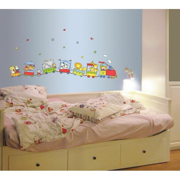Zidna naljepnica Train of circus animals, 120 cm-image-1