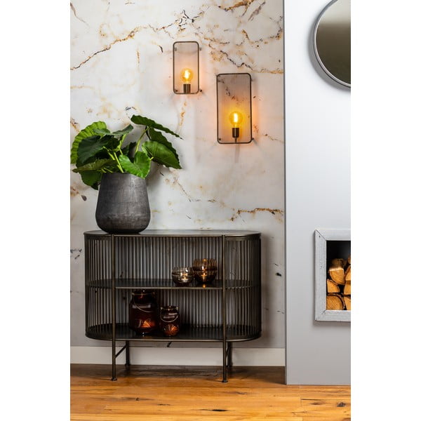 Crna metalna komoda 100x80 cm Yinthe - Light & Living-image-2