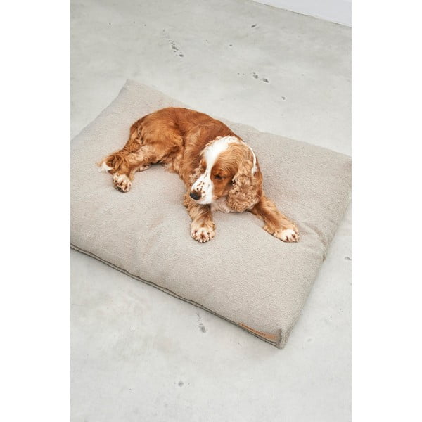 Svjetlo smeđi krevet za pse od boucle tkanine 120x90 cm Mondo Cappuccino L – MiaCara-image-4