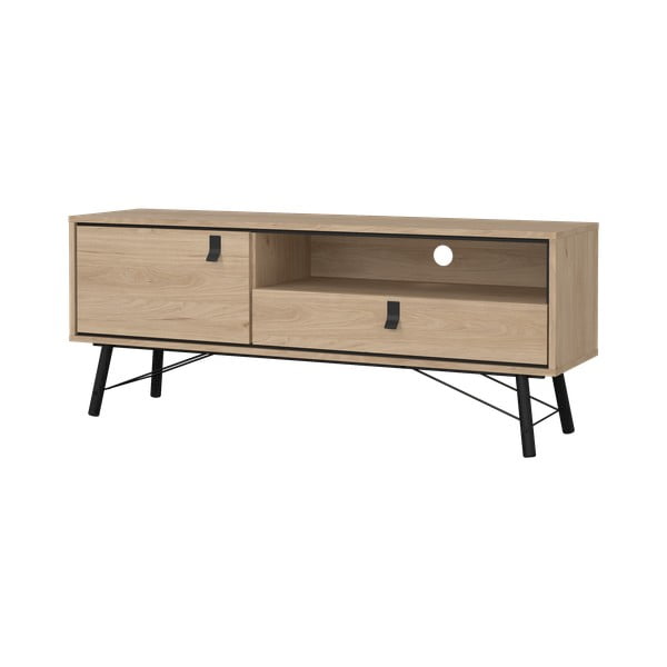 TV komoda u dekoru hrasta u prirodnoj boji 150x60x40 cm Ry – Tvilum-image-4