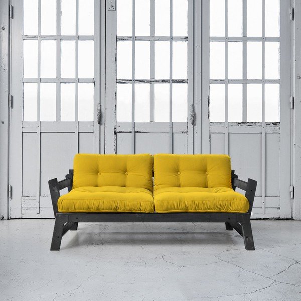 Sofa na razvlačenje Karup Step Black / Amarillo-image-1