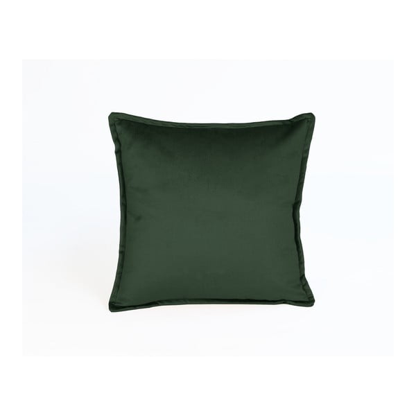 Tamno zelena ukrasna navlaka za jastuk Velvet Atelier, 45 x 45 cm