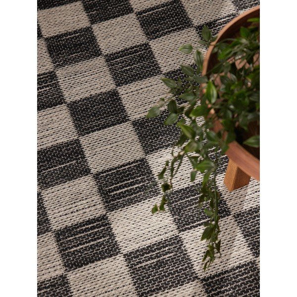 Crni/krem ručno rađen tepih od mješavine jute 200x300 cm Rex – Hanse Home-image-3