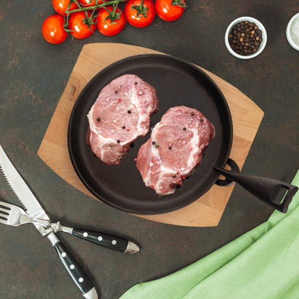 Grill tava s uklonjivom ručkom od lijevanog željeza ø 22 cm LITINA – Orion-image-1