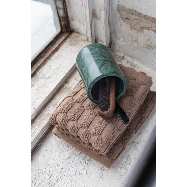 Tamno zelena mramorna čaša za četkice za zube Marble – Mette Ditmer Denmark-image-3