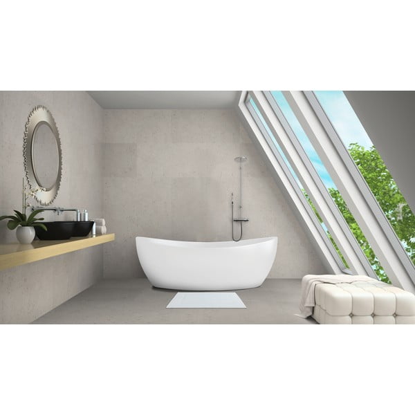 Bijela tekstilna kupaonska prostirka 40x60 cm Zen - Allstar-image-1