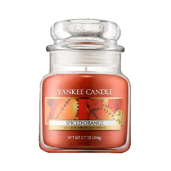 Yankee Candle Orange s prstohvatom začina, vrijeme gorenja 25 - 40 sati