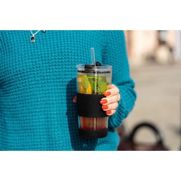 Crna termo šalica 600 ml Fuori – Vialli Design-image-4