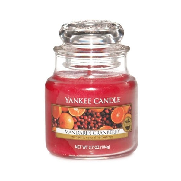 Yankee Candle Mandarine s brusnicom, vrijeme gorenja 25 - 40 sati