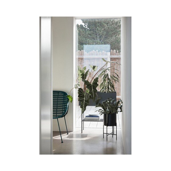 Set od 2 crne željezne tegle na postoljima Hübsch Haggo-image-3