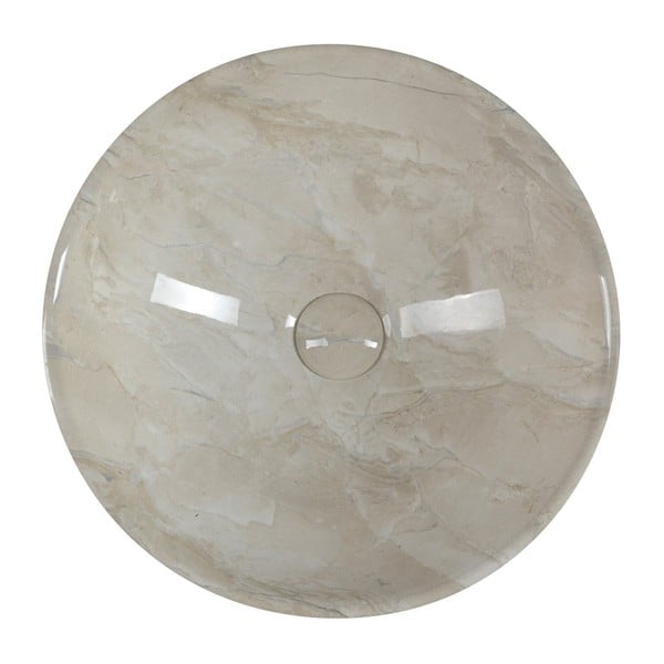 Bež keramički okrugao umivaonik ø 42 cm Dalma – Sapho-image-3
