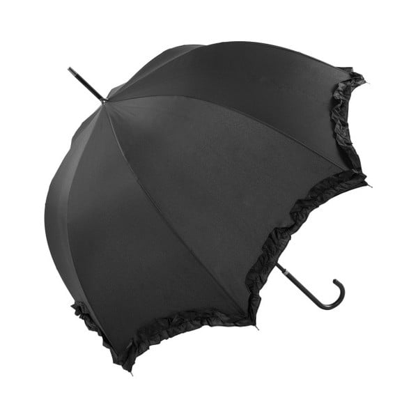 Crni kišobran za vjenčanje Ambiance Scallop, ⌀ 92 cm