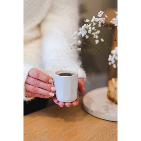 Bijele šalice u setu 2 kom za espresso od kamenine 80 ml Fuori – Vialli Design-image-3