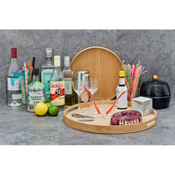 Okrugli drveni pladanj Wireworks Busboy Oak, ø 30,8 cm-image-4