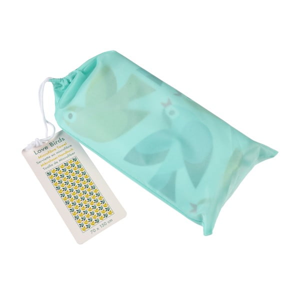 Ručnik od mikrovlakana žuto-plave boje Rex London Love Birds, 70 x 150 cm-image-2