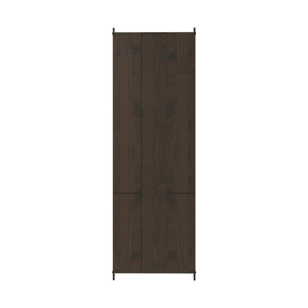 Tamno smeđa vitrina od masivnog bora 74x223x37 cm Anita – Støraa-image-4