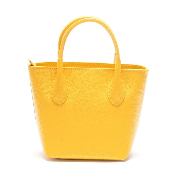 Kožna torbica Carlota, žuta