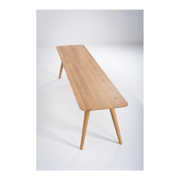 Klupa od masivnog hrasta Gazzda Stafa dužine 140 cm-image-4