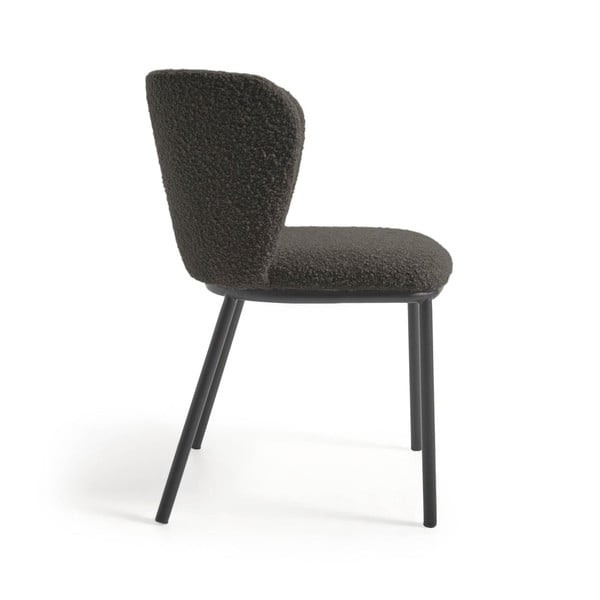 Crna podstavljena blagovaonska stolica Ciselia – Kave Home-image-2