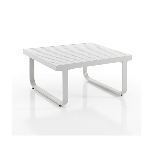 Bijeli stolić za kavu aluminijski 80x80 cm Ischia – Tomasucci