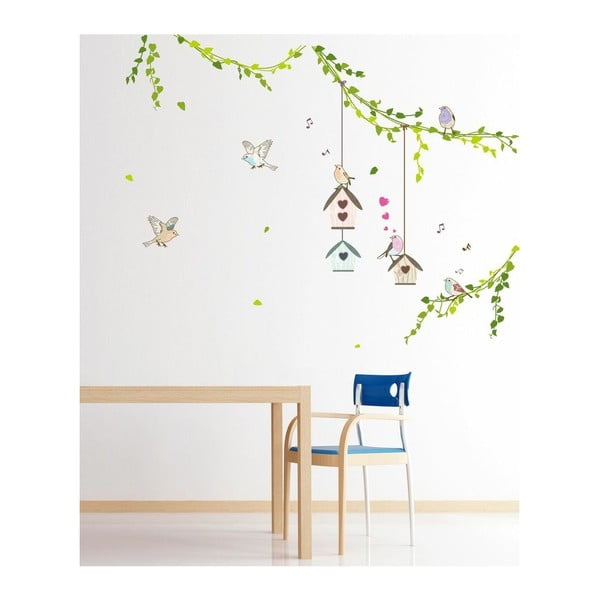 Set zidnih naljepnica Ambiance Birds cages in the Forest-image-3