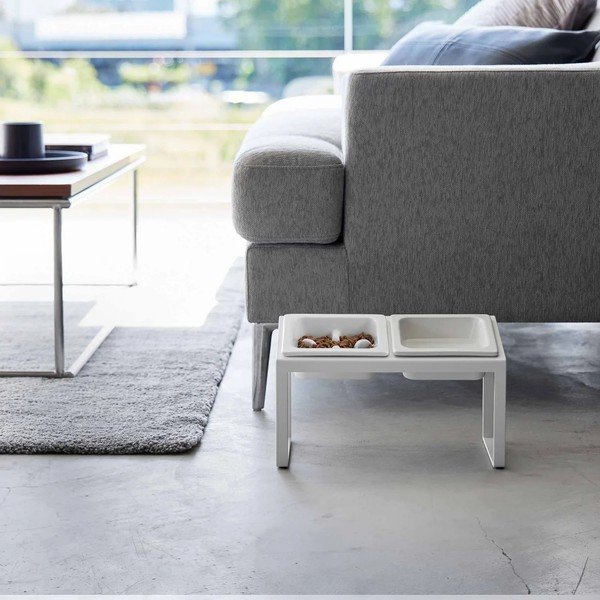 Keramički set posuda s postoljem za kućne ljubimce Nooks – YAMAZAKI-image-3