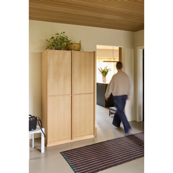 Ormar u dekoru hrasta u prirodnoj boji 100x181x55 cm Kura – Hübsch-image-1