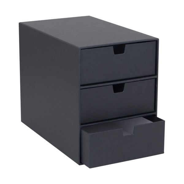 Tamno siva kutija s ladicama s 3 ladice Bigso Box of Sweden Ingrid-image-3