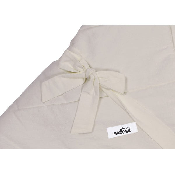 Krem pamučna dječja deka 75x75 cm - Malomi Kids-image-1