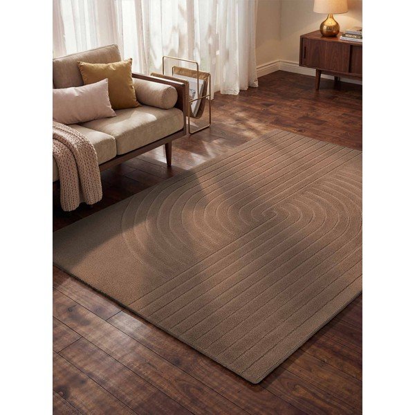 Bež ručno rađen vunen tepih 120x180 cm Arcura – Vikosa-image-1