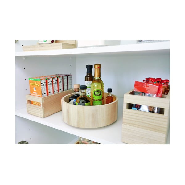 Rotirajući kuhinjski organizator od drveta paulovnije iDesign Tall, ø 26,7 cm-image-2