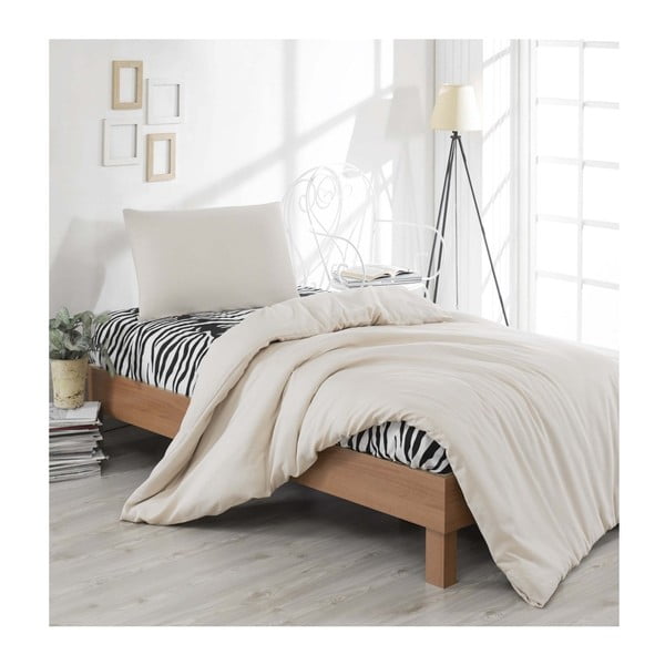 Bijela posteljina s posteljinom za krevet Reterro Luna, 160 x 220 cm