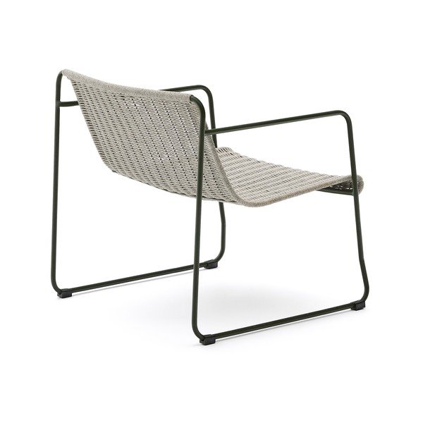 Prljavo zelena metalna vrtna fotelja Maurina – Kave Home-image-4