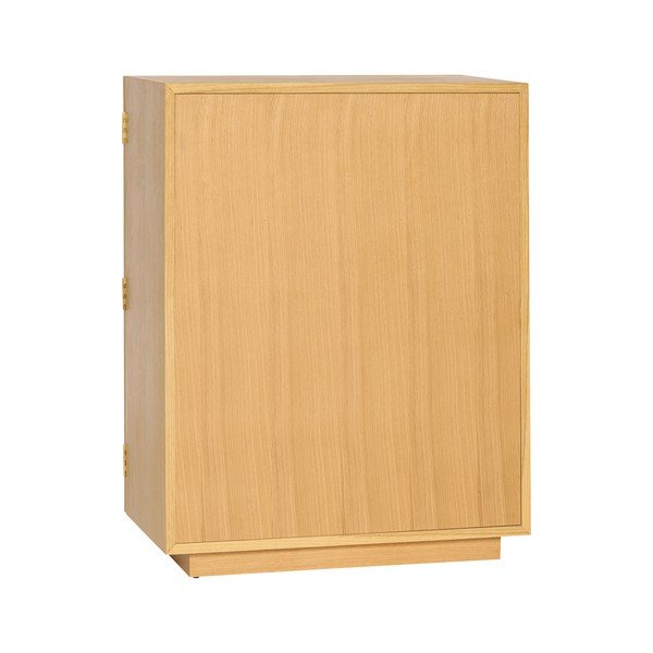 Viseća vitrina u dekoru hrasta u prirodnoj boji 70x90x39 cm Mae – Hübsch-image-2