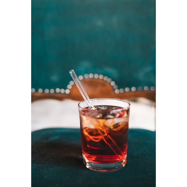 Set s 6 staklenih slamki Vialli Design, dužina 15 cm-image-2