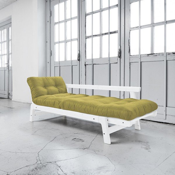 Sofa na razvlačenje Karup Step White / Avocado Green-image-3