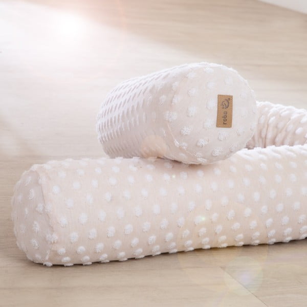 Bež ograda za dječji krevet od mješavine pamuka 170 cm Frosty Almond – Roba-image-3