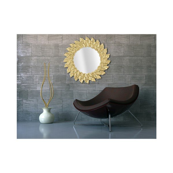 Zidno ogledalo sa zlatnim okvirom Glam Petal ⌀ 73 cm - Mauro Ferretti-image-1