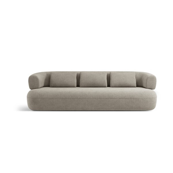 Svijetlo siva sofa od bouclé tkanine 226 cm Jenny – Micadoni Home