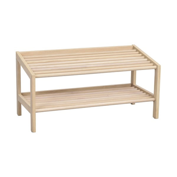 Stalak za cipele od punog hrasta u prirodnoj boji Hillmond – Rowico