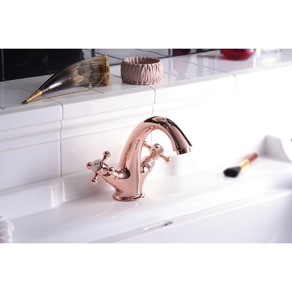 Ružičasta stojeća slavina za umivaonik Antea – Sapho-image-1