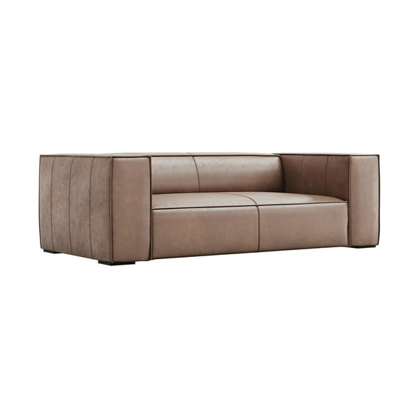 Svijetlosmeđi kožni kauč 212 cm Madame - Windsor & Co Sofas-image-2