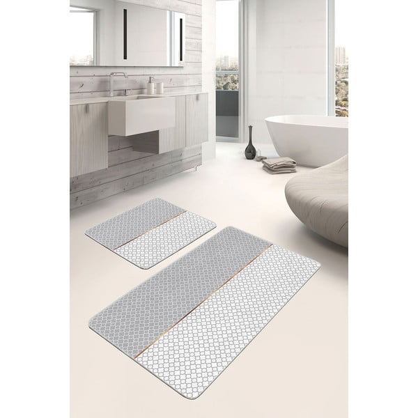Sive kupaonske prostirke u setu 2 kom 60x100 cm – Mila Home-image-2
