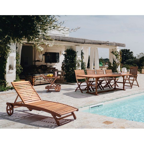 Vrtna stolica od masivnog drveta u prirodnoj boji Noemi – Bizzotto-image-1